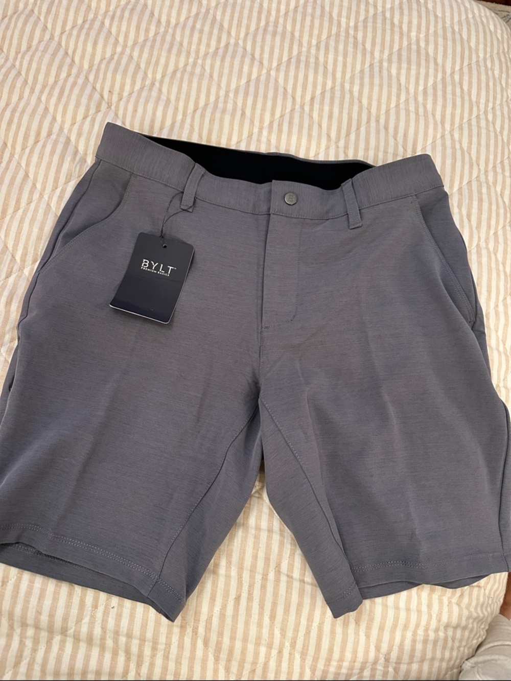BYLT Men's Gray Performance Shorts NWT size 33